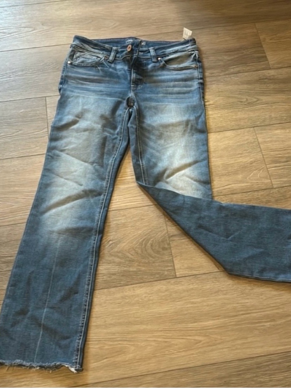 NWT Maurices Light Blue Mid Rise Slim Boot Denim Jeans Size 8 Short